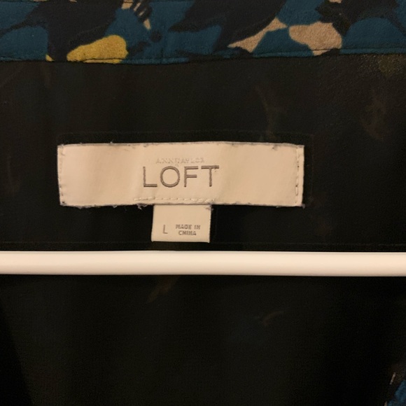 Loft Floral Print Long Sleeved Dress - Picture 3 of 3